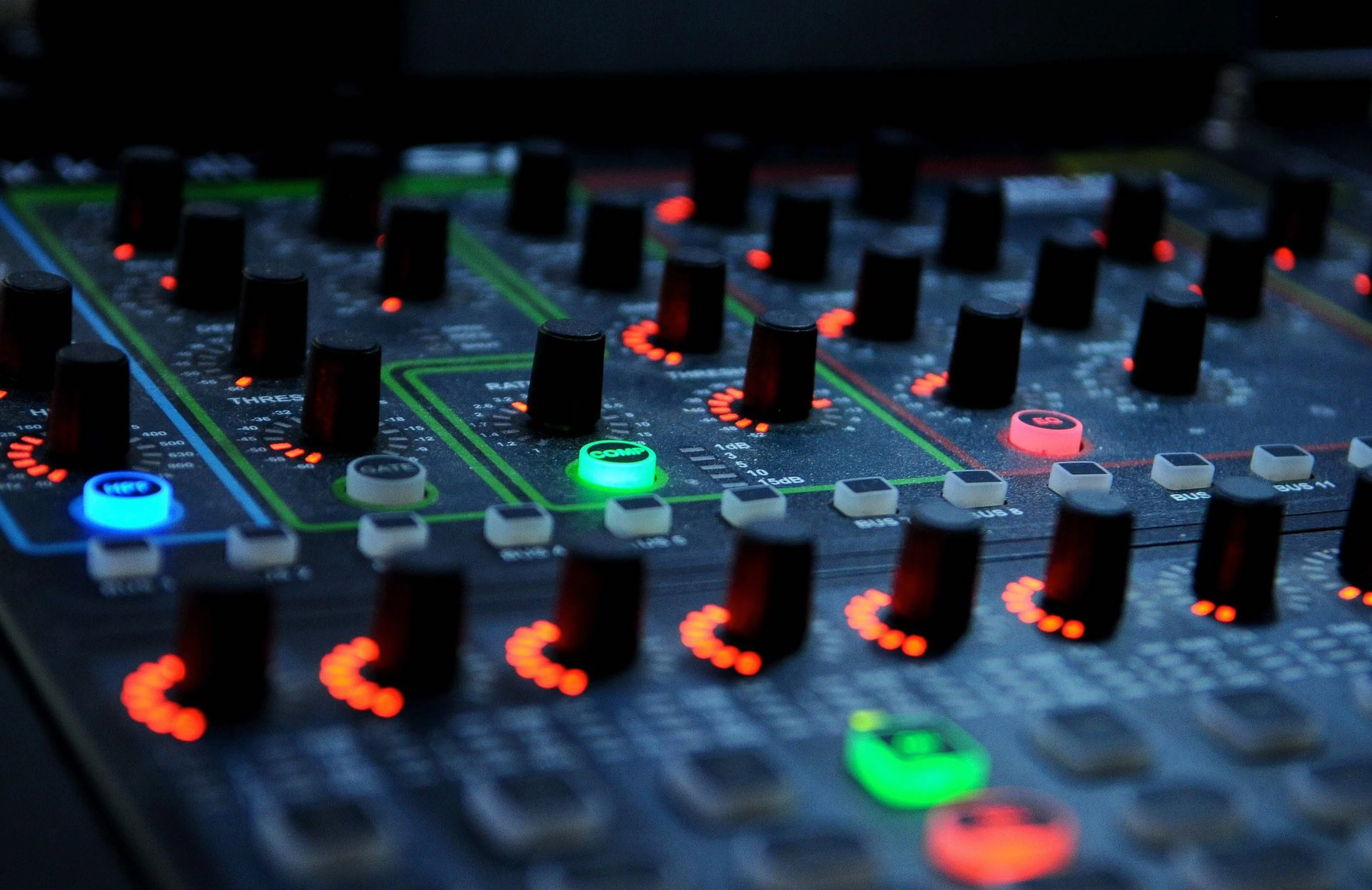 Audio mixing console